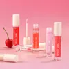 6 ml private label lipgloss aangepaste bulk witte dop ronde buisglans met langdurige kleur matte spiegel lip glazuur vocht make-up