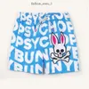 Designer Pyscho Bunny Shorts Vêtements Mentes pour femmes Skull Rabbit Unisexe Coton Sports Fashion Psyco Bunny Street Style Tide Longueur du genou Designer Physcho Bunny 834