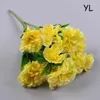 Decorative Flowers 1PC Artificial Carnation Home Decoration Multi Color Beauty Silk Fake Flower Especial For Wedding And Festival