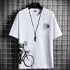 Sommer-Herren-Tracksuit 2-Stück-Set Fashion Casual Solid kurzärmelig T-Shirt und Shorts Sportanzug atmungsaktiver Mann Kleidung 240428
