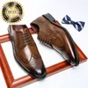 Chaussures habillées 2024 Business masculin Geatine Gentleman Gentleman Block Homme Man Homme Tendance Lacet Up Shoe