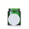 Großhandel 100 g gefrostete Glas Kosmetikglässe mit Holz Getreide Deckelhandgesichtscremesbehälter für Parfüm Hautpflege Zz