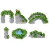 Gartendekorationen 1 Set des chinesischen Mini-Rockerie-Modells Mikrolandschaft Ornament Plant Mountain Teich