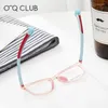 Solglasögon ramar o-q klubbglasögon ram barn kvadrat myopia optiska glasögon tr90 silikon ljus flexibelt recept glasögon 2503