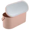 Make -upborstels Reisgereedschap met LED -verlichting Mirror Creative 2 In 1 Cosmetic Organizer draagbare gereedschapsopslagbox