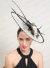 Chapeaux à bord large chapeaux chapeaux sinamay grands fascinateurs pour femmes mariage élégant fêtard chapeau chapeau femme derby kentucky pilule cœup hair Clip pour la millisterie y240426