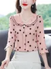 Женские блузкие рубашки Женщины весенние летние блузок -блузок
