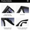 Sunglasses Fashion Square Sunglasses for Women Men Sports Driving Sun Glasses Anti-Glare % UV Protection Metal T Word Design T240428