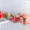 Keukenopslag 1PC-Refrigerator Food Container Koelkast Organisator Bins stapelbare koelkastkast met handaccessor