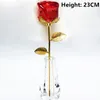 Декоративные цветы 23 см. Кристаллическая роза Большой размер для мамы День Матери Свадебные услуги искусственный цветок с коробкой романтический подарки на день рождения дом