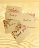 Kraft Paper singolo pagina di ringraziamento Messaggio di biglietti di auguri di auguri per la festa di compleanno del matrimonio Shop Without Envelope9239401