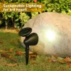 Украшения 2/4pcs Солнечный точечный светильник для светодиодного светодиодного земля садовая садовая ландшафт