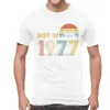 T-shirt maschile migliori del 1977 T-shirt per i regali di compleanno Maglietta grafica Shor Slve Cotton Cassette Tape Tshirt Ts tops harajuku strtwear t240425