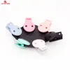 Sutoyuen 50pcs Bebek Yuvarlak Kafa Emzik Klipsleri Bebek Güvenli Kukla Soute Clip Diy Plastik Emzik Tutucu Teether Aksesuarları 240416