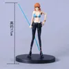 アクショントイのフィギュアロビンナミウソップヘリコプターブルークブラックドレススタンディングモデルおもちゃPVCチャイルドギフトシリーズL2403