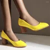 Sukienka buty wysokie obcasy 7 cm Kobiety Pumps Stiletto 5 Candy Kolor Obcina Kobieta Party Wedding Kitt