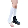 Женские носки зимнее падение теплые длинные ботинки Японский харадзюку черный белый белый полосатый