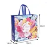 Storage Bags StoBag 12pcs Non-woven Gift Bag Flowers Fabric Tote Package Clothes Reusable Pouch Portable Holiday Party Favors