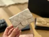 Billetera mujer billeteras de diseñador para mujer monedas bolsas de crédito billeteras soportes carteras de caviar de cuero de alta calidad billeteras de control de diamantes bolsos