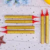 Cougies 12pcs Holiday bash anniversaire fête gâteau topper Fountain Fountain Fireworks Magic Wand Burning Candle Party Supplies