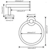Kök förvaring badrum hårdvarutillbehör set borstat guld 2 bit rostfritt stål väggmonterad handduk ring toalettpappershållare