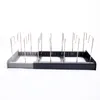 Storage de cuisine Storage à couvercle de poêle extensible Slewer Organizer Rack avec 7 compartiments réglables Plat de vaisselle pour les maisons