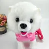 Realistic Walking Dog Toy Electronic Plush Pet Puppy Leash Dog Toy Kids Interactive Crawl Learning Toy Toddler Fun Gift 240420