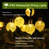 Decoraciones Cadena LED Light Solar Fairy Lights 5m 20led Light Warm Impermevas al aire libre Decoración de bodas de la boda Lámpara de Navidad