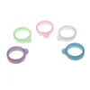 Band de lonyard de silicone 20 mm Glow Luminal dans le collier de silicium foncé O Clips d'anneau String Necy Corde Chaîne de chaîne de manège Couleur