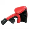 Pu Leder -Boxhandschuhe Boxzubehör rot schwarz Boxhandschuhe Männer Schwamm Box -Training Handschuhe Männer und Frauen 240428