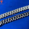 Lifeng Jewelry Luxury 925 Silver Hip Hop Cuban Chain Fine Jewelry VVS Moissanite Diamond Cuban Chain Necklace