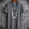 Maglietta per magliette da uomo per uomo 2023 abbigliamento da uomo fitness bianco o collo anime t-shirt uomo per top di oversize maschili magliette di nuovi uomini goth punk y240429