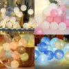 Decorazioni 20 LED Bervi di cotone Luci LED LED GARLAND BALL LIGHT PER CAMERA BAMBINO CAMERA DI NASCITA DI NASCITO GIARDINO DELL'ILLEGAZIONE DELL'IMPIRAMENTO