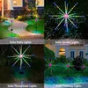 112leds Timing 8mode Fireworks Bright Fight Solar LED STRING INDOOR / OUTDOOR IMPHERPOP HOLIDING GARDING Yard Decoration Light Lampe 240419