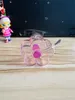 Protbale 3 -дюймовые аксессуары для курения розовый цветочный стеклянный масла бонги масло кальяны мини -курящая труба Бублер 3 дюйма