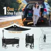 Camping Trolley Składany przenośny przenośnik Pull Rod Dostawa Zakupy Mała przyczepa Multitool Beach Picnic Car 240420