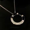 Cartre high -end sieraden kettingen voor dames enkele grote vergulde 18k roségouden ketting diamant love18k rosé goud slot botketen origineel 1: 1 met echt logo en doos