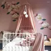 Decoratieve beeldjes prinses gordijn muggen netbal chiffon luifel bed handgemaakte babymeisjes kamer muur hangende decoratie