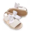 Sandały 0-18m modne lato dziewczynki śliczne łuk sandały noworodki dla dzieci buty swobodne miękkie butę przeciw pośływaniu oddychające buty przed chodzeniem240429