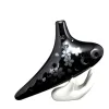 Инструмент G Ocarina 12 лунок черный керамический фарфоровый фарфоровый профессиональный альт -сопрано C F Музыкальные инструменты ручной работы Dolomite Ceramic
