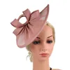 Chapéus de aba larga Chapéus de balde Fashion Tea Party Designs Fascinator Designs Bandos de cabelo Acessórios Fancy Hair Clips Hat para Igreja para Bridal Ladies Casamento Y240426