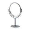 Nuevo aumento del espejo de maquillaje circular Dual forma redonda de 2 lados Round de espejo de espejo de espejo de espejo de espejo de espejo de espejo de espejo de espejo giratorio de pie de pie, para doble forma redonda de 2 lados
