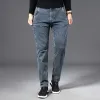 Camisas ICPans Autumn Summer Denim Jeans Men Stretch STRING Jeans regulares para hombre Black Classic Vintage Pant Big Tamaño 2938 40