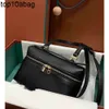 Loro Piano Bag 9a Качественные женские мешки Bento Box Loro Pianaly Fashion Extra Pocket L19 Подлинный кожа