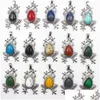 Charms Natural Stone Frog estilo pingentes de ametista pingente de cristal rosa para colares de jóias Drop Drop Findin Dhgarden dhcil