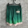 Zomer shorts korte mouw groen shirt heren strand sets Hawaiian casual