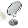 Nuevo aumento del espejo de maquillaje circular Dual forma redonda de 2 lados Round de espejo de espejo de espejo de espejo de espejo de espejo de espejo de espejo de espejo giratorio de pie de pie, para doble forma redonda de 2 lados