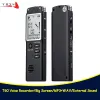 Recorder Portable 32 GB Oryginalny rejestrator głosowy USB Professional 96 godzin LCD Dictafon Digital Audio Voice Recorder z WAV Mp3 Player
