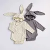 Bodysiany dla niemowląt Rompers Bodysuit z kapeluszem dla niemowląt chłopców One Piece Toddler strój H240509