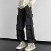 Herrenhosen Männer Frachtband Hip Hop joggen männliche lässige Streetwear Harem Hosen Taschen elastische Taillenfrau Joggingpantshose